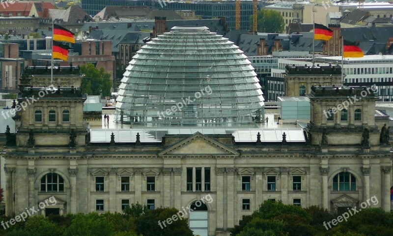 Berlin Reichstag Government Glass Dome Building