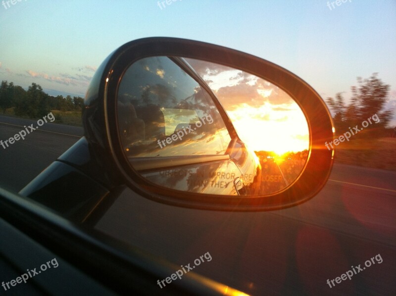 Rear-view Mirror Mirror Car Automobile Free Photos