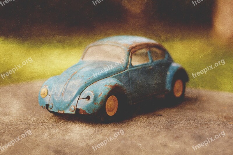 Vintage Toy Car Bug Beetle