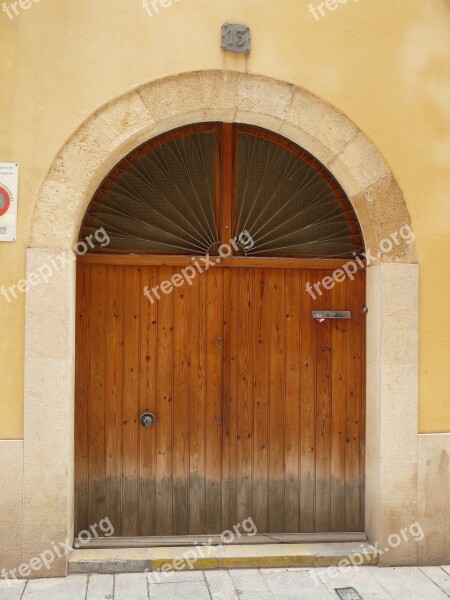 Door Wood Wooden Decorative Entrance