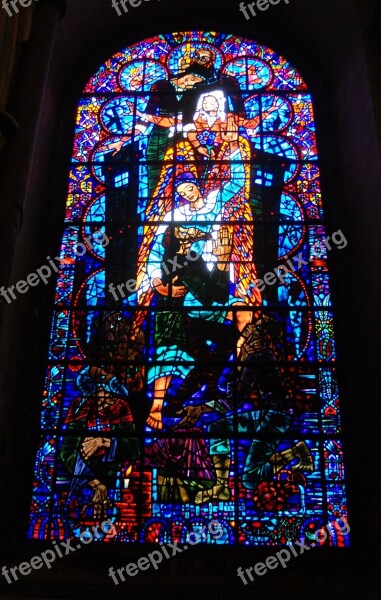 Stained Glass Window Cathedral Religious