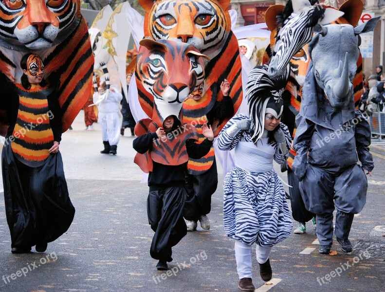 Tiger Mask Costume Parade Face