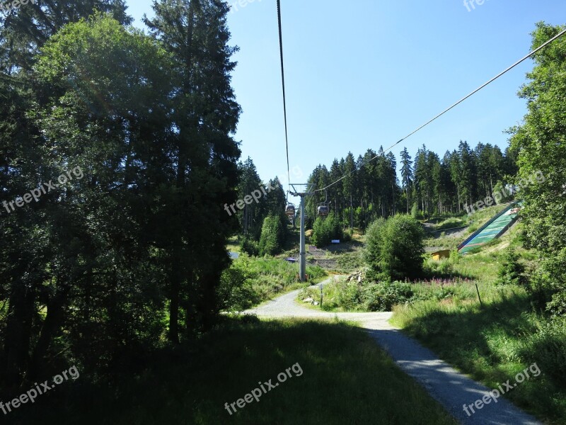 Fichtelgebirge Cable Car Forest Vacations Light