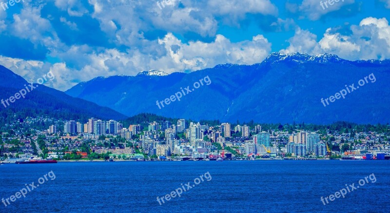 Vancouver Canada Skyline City Downtown