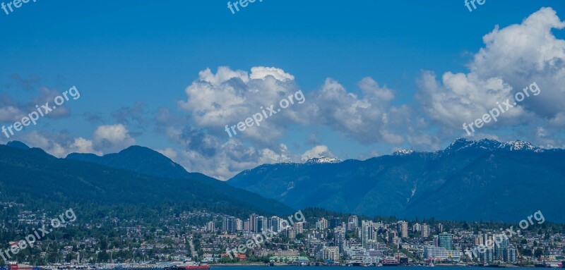 Vancouver Canada Skyline City Downtown