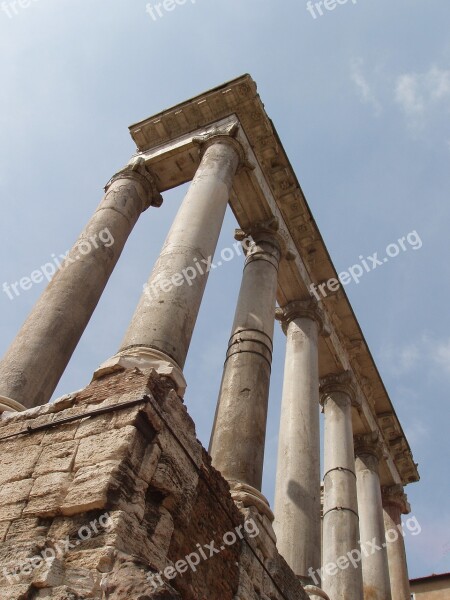 Rome Columns Italy Ancient Greek