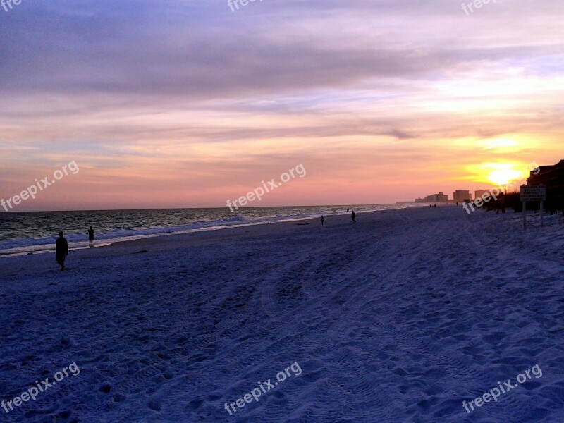 Sunset Sunrise Beach Ocean Water