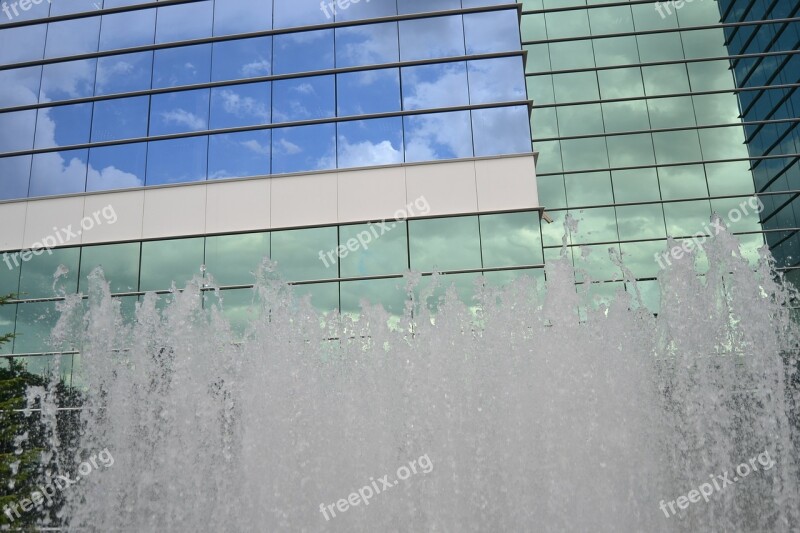 Water Building Skyline Sky Clouds