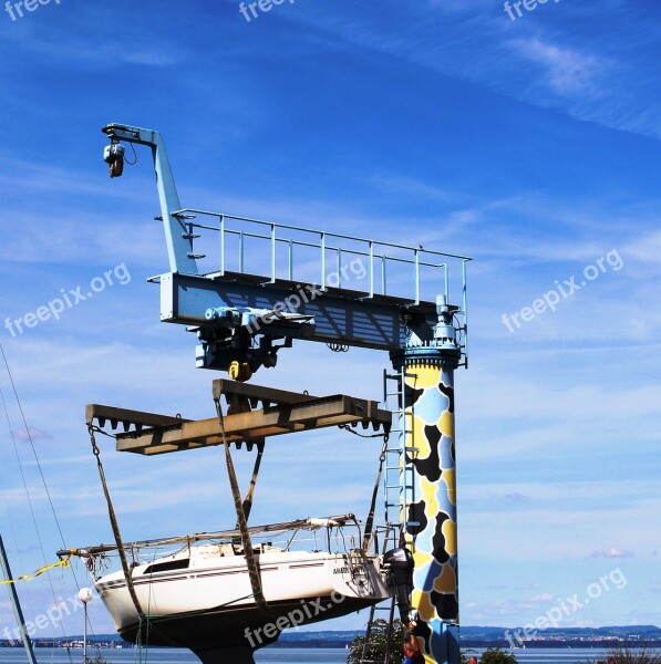 Krahn Schiffskrahn Sailing Boat Downloading To Waters