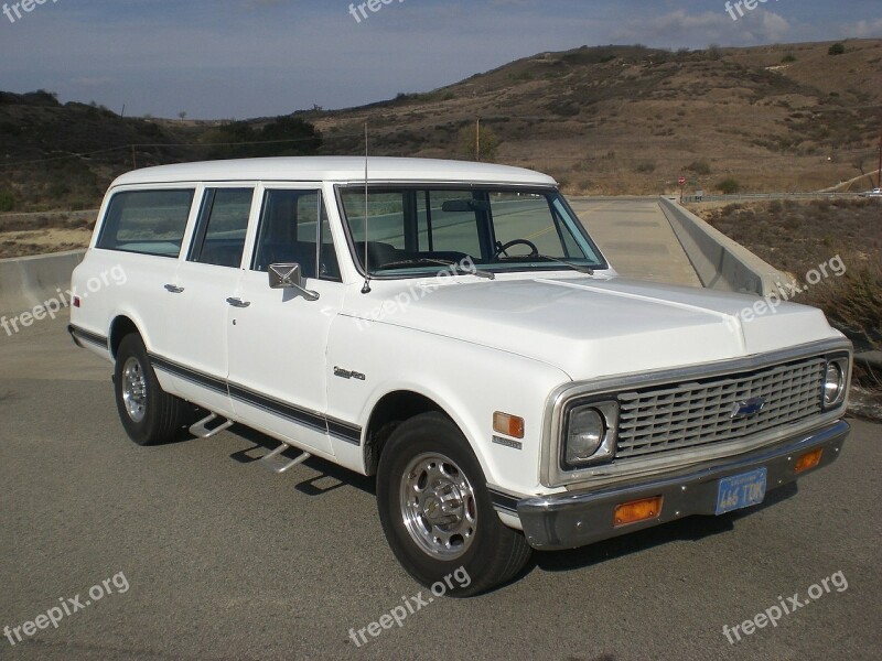 Chevrolet Vintage Suburban Truck Vehicle