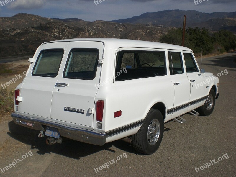 Chevrolet Vintage Suburban Truck Vehicle