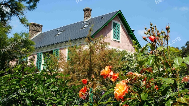 House Gable Roof France Giverny