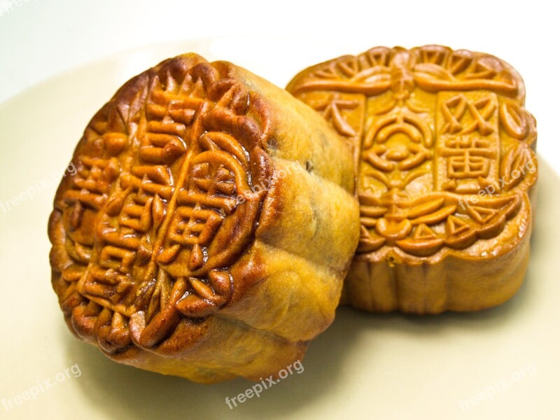 Mooncake Mid Autumn Festival Season Festive Free Photos