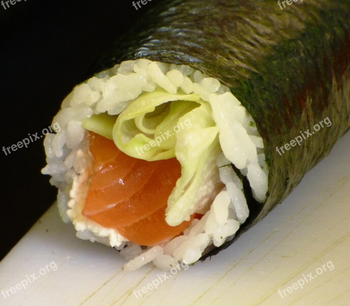 Eating Sushi Food Health Rice