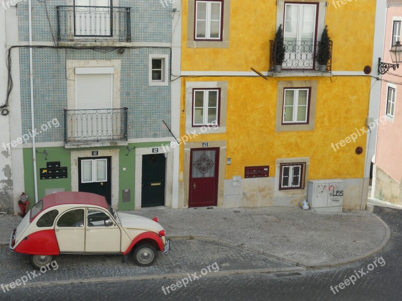 Citroën 2cv Lisboa City Retro Free Photos