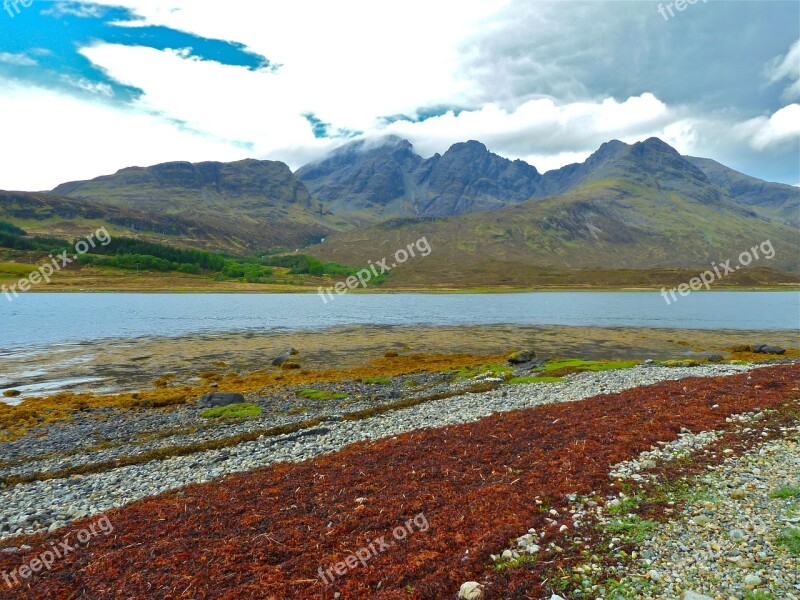 Skye Blue Skye Mountain Background View