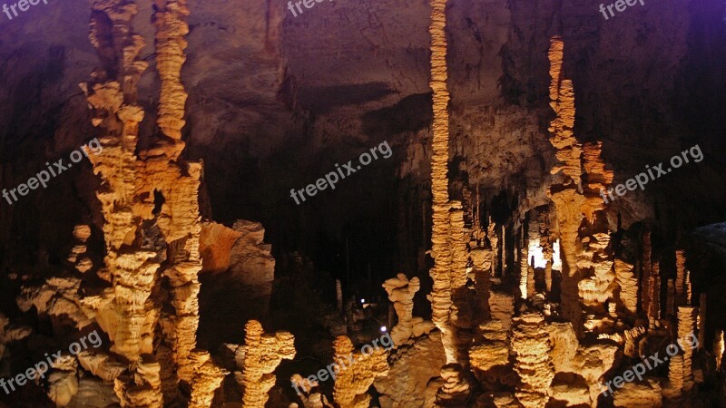 Aven D'orgnac Cave Stalactite Stalagmite France