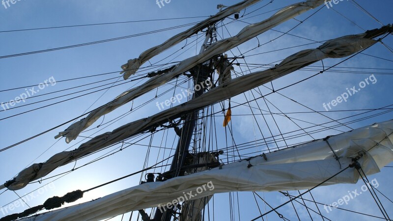 Sailing Vessel Rigging Sail Masts Free Photos