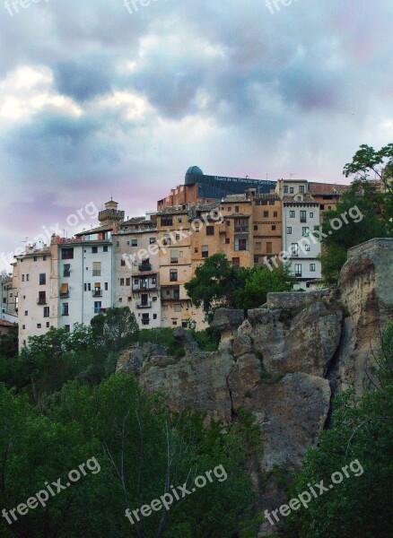 Basin Spain Panoramic Rocks And City Old Town