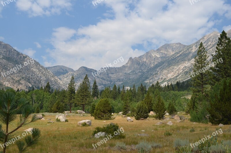 Sierra Nevada Landscape Mountains Pine Trees Free Photos