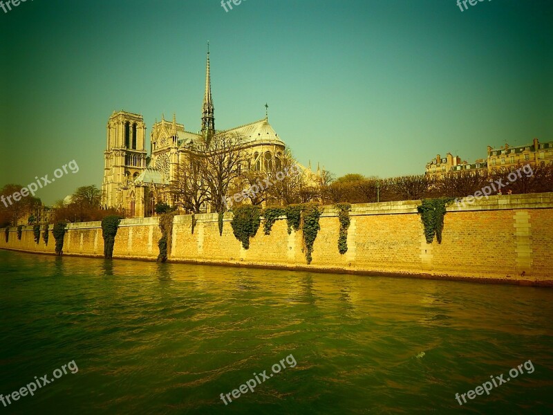 Notre Dame Cathedral Its River Paris