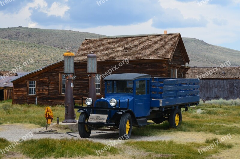 Ghost Town Bodie Rustic Historic Truck