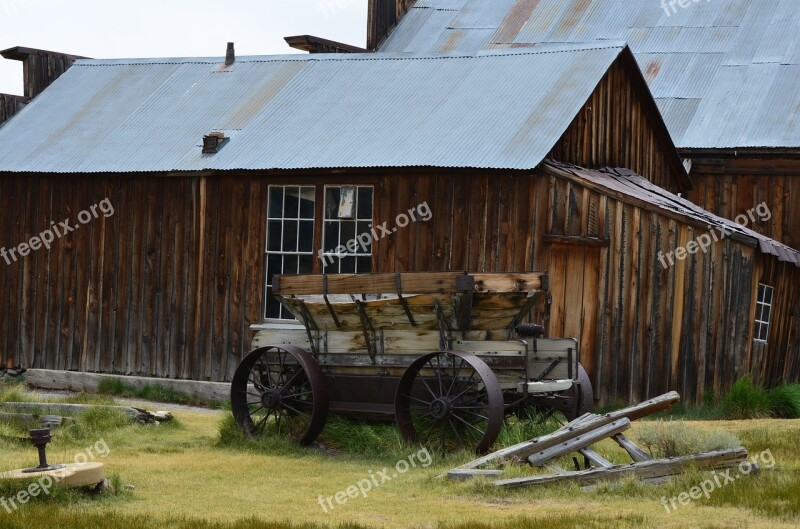 Ghost Town Bodie Rustic Historic Wagon