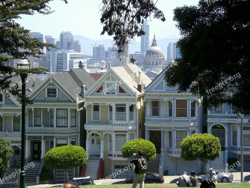 Victorian House Painted Ladies San Francisco California Free Photos