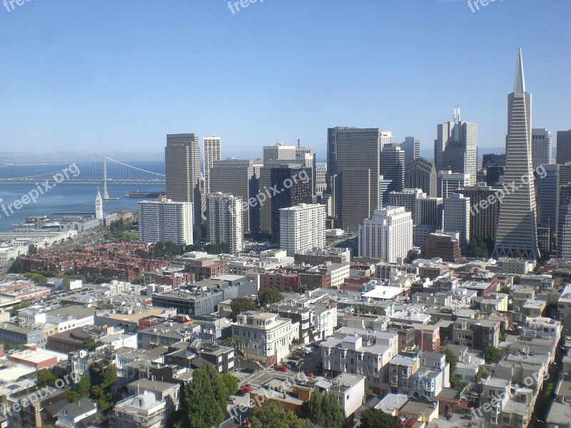 City Skyline San Francisco California Free Photos