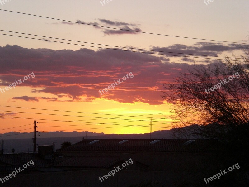 Arizona Sunset Clouds Free Photos