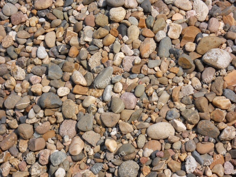 Pebbles Stones Rocks Coastline Peace