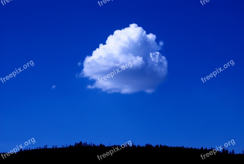 Sky Blue Cloud Color Nature