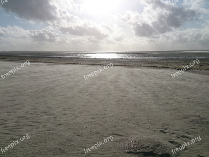 Beach Sand Wind Sea Free Photos