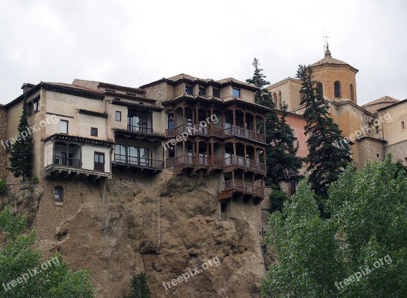 Basin Spain Hanging Houses Monuments Housing