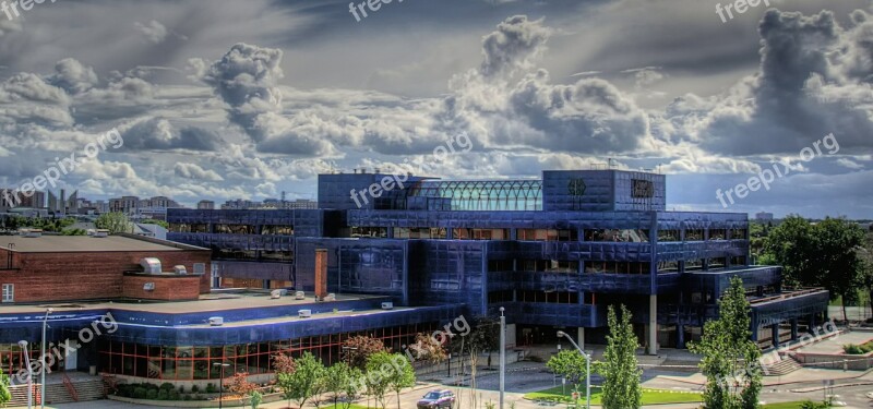 Edmonton Canada Public School Complex Education Panorama