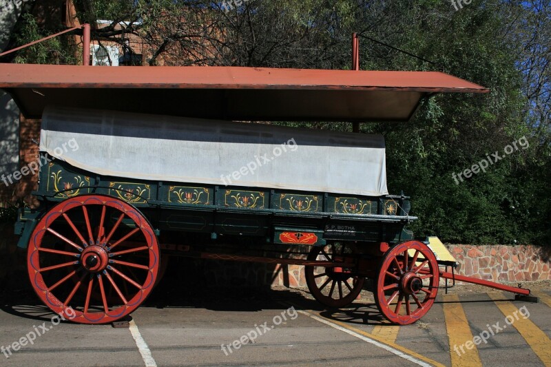 Ox Wagon Wagon Ox Wood Green