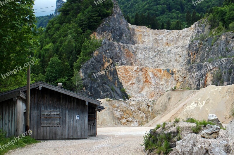 Quarry Quarrying Stones Crash Overburden