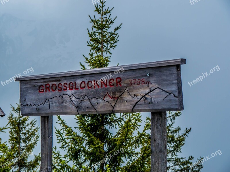 Shield Grossglockner Mountains Clouds Free Photos