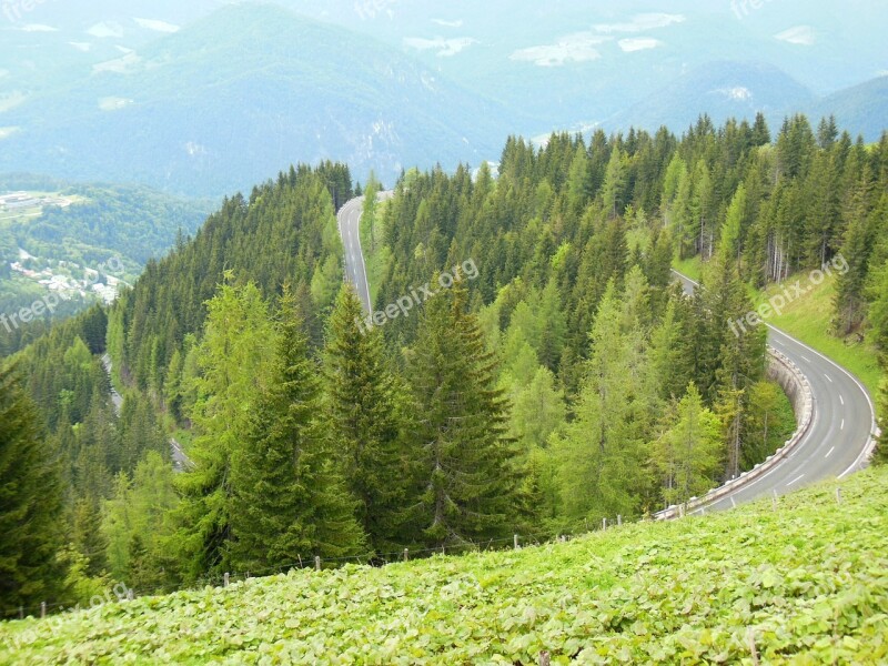 Roßfeld High Alpine Road Berchtesgaden Bavaria Mountains