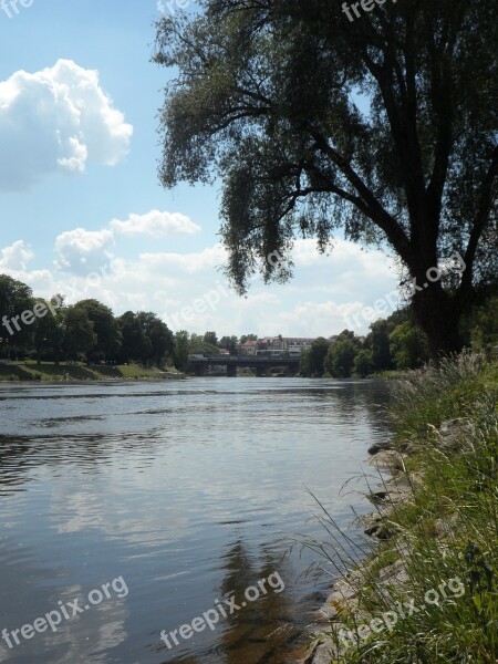 Danube Idyll Idyllic Ulm River