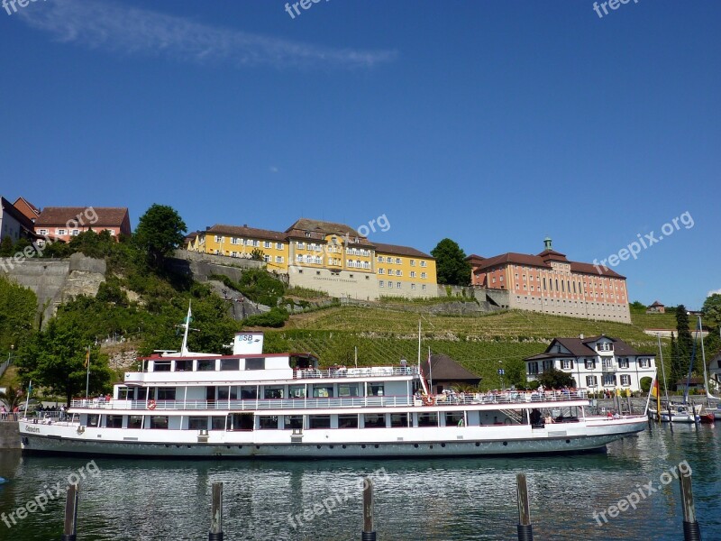 Meersburg Ship Passenger Ship Lake Constance Facade