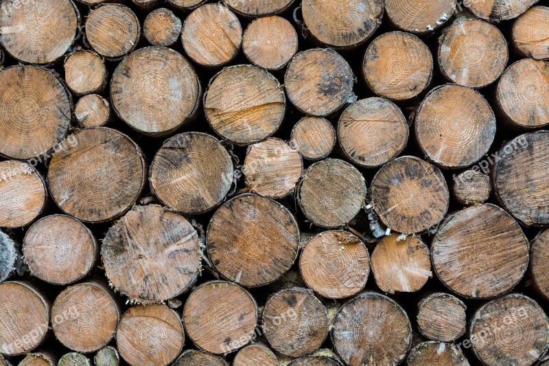 Wood Round Spar Brown Winter