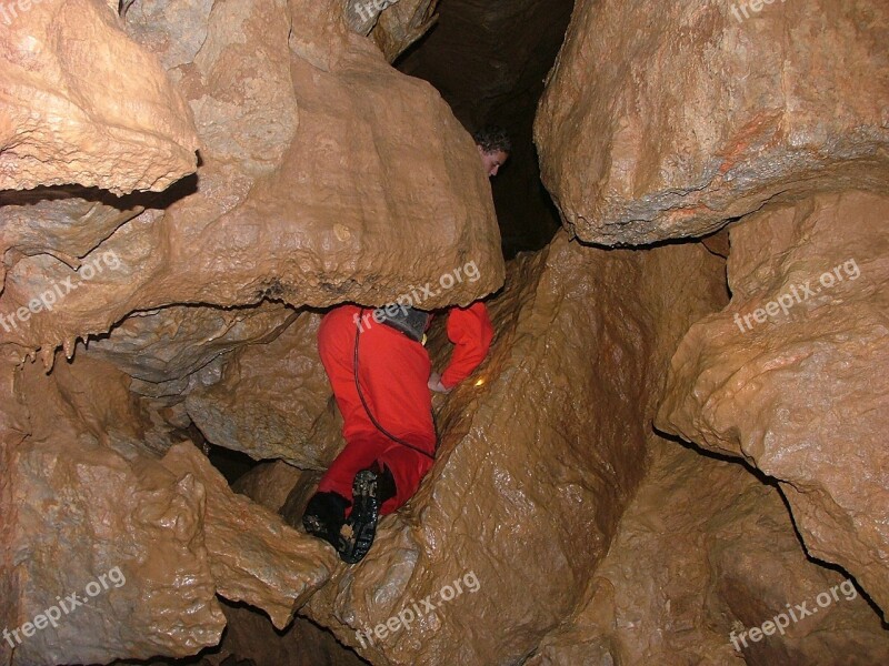 Cave Stalactite Nature Stones Caver