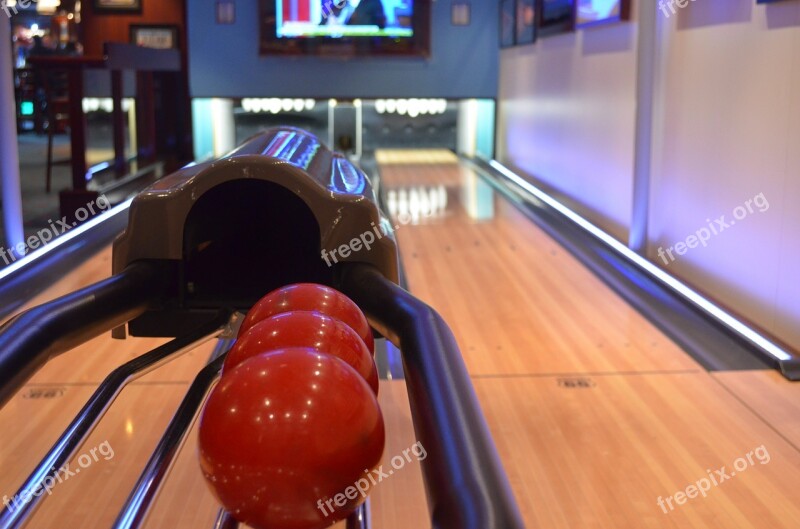 Bowling Ball Bowling Alley Cruise Ship Norwegian Getaway