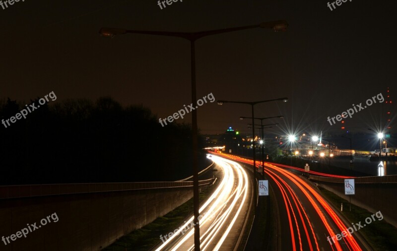 Night Night Active Highway Lights At Night