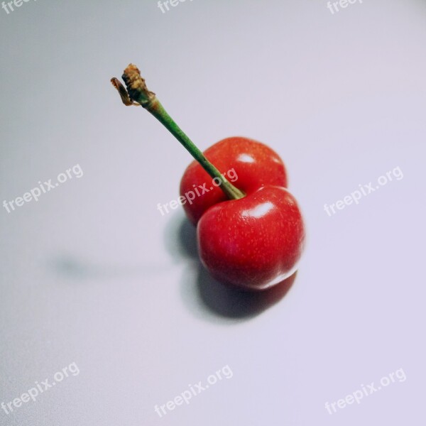 Minimalist Still Life Fruit Cherry Red