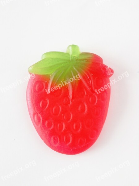 Strawberry Fruit Red Green Candy