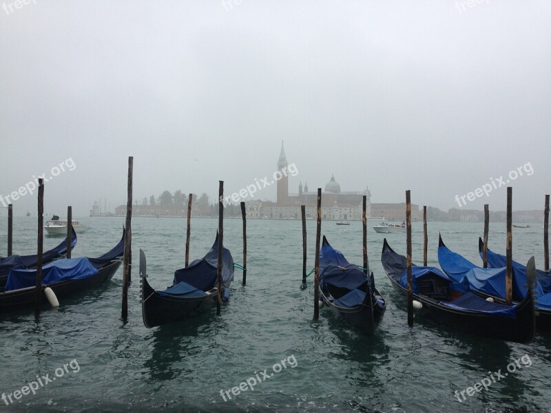 Venice Gondola Haze Free Photos