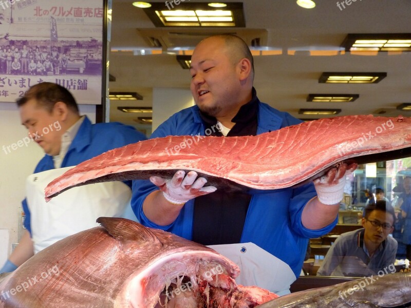 Japanese Tuna Fish Sushi Sashimi Man