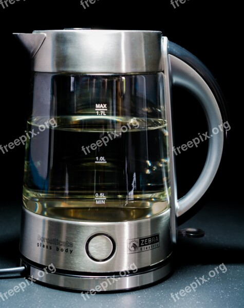 Kettle Glass Body Stainless Steel Free Photos